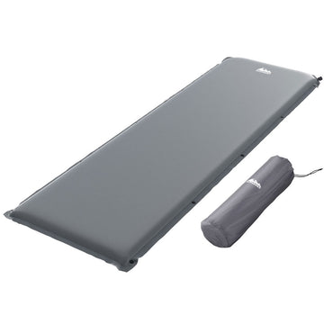 Weisshorn Self Inflating Camp Mat 6cm Thick Memory Foam Grey