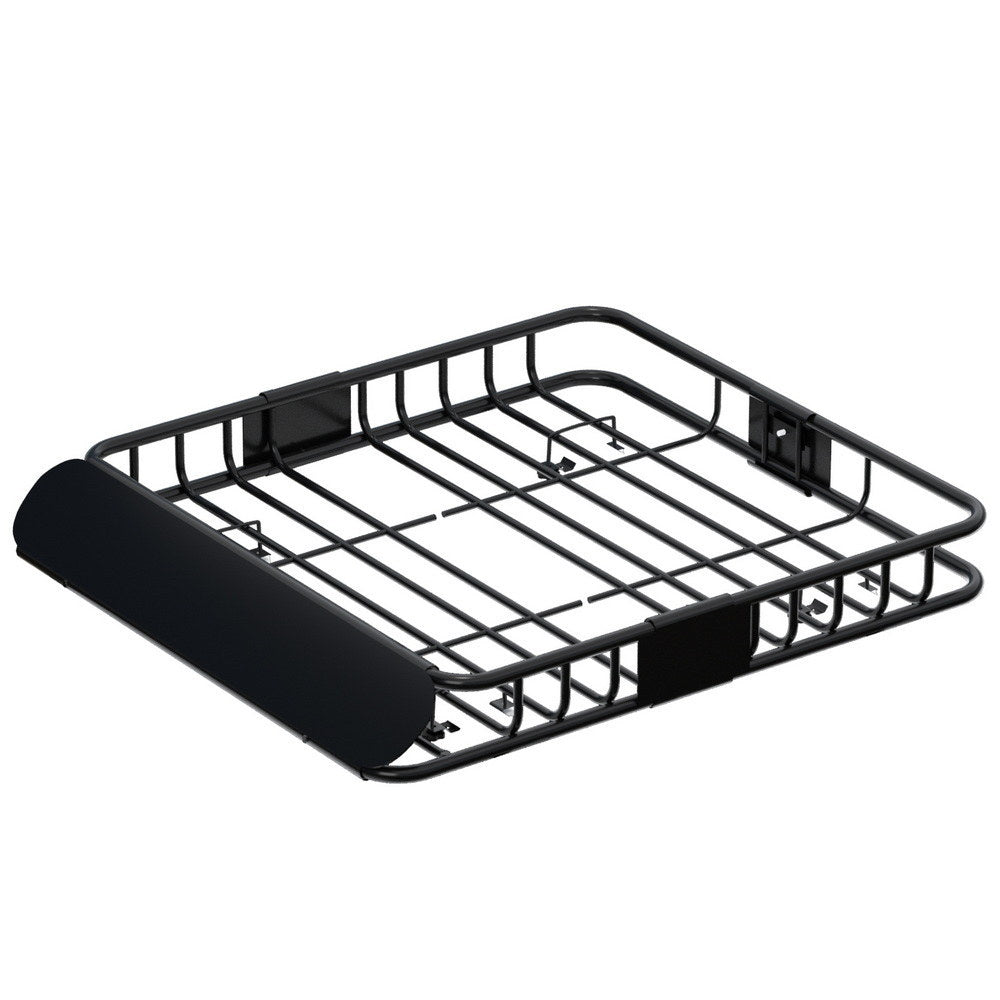 Giantz Universal Roof Rack Cargo Basket 111cm Black 80kg Capacity