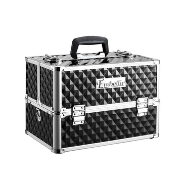Embellir Makeup Case with Aluminium Frame Black