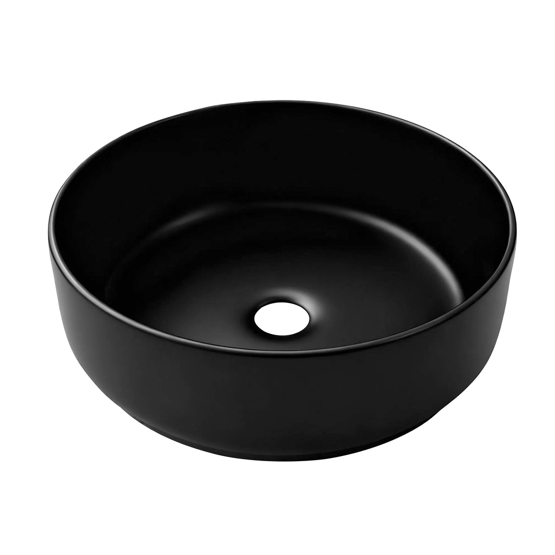 Cefito Matte Black Ceramic Vessel Basin 35cm