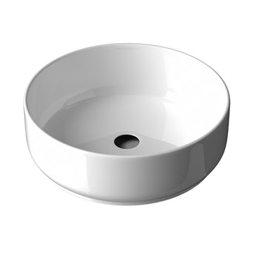 Cefito Ceramic Round Vanity Basin 35cm White Nano Glazed