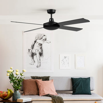 Devanti 52 inch Ceiling Fan DC Motor Black