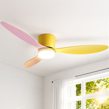 Devanti DC Motor Ceiling Fan 52 Inch 3 Colour Reverse LED Light Remote