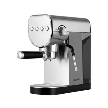 Devanti Espresso Coffee Machine 20 Bar Instant Heat Silver
