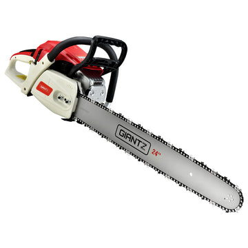 Giantz Petrol Chainsaw 24in Bar 2 Stroke E-Start