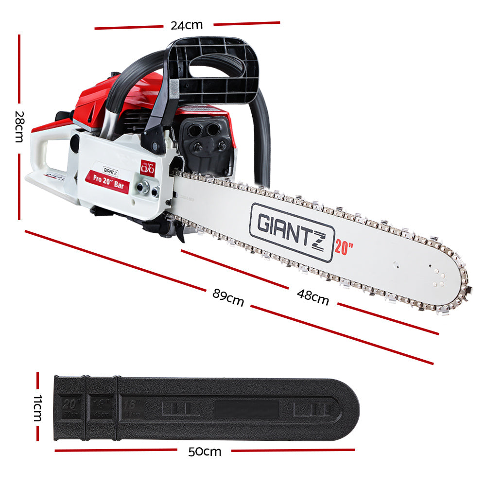 Giantz 58CC Commercial Petrol Chainsaw 20 Inch Bar