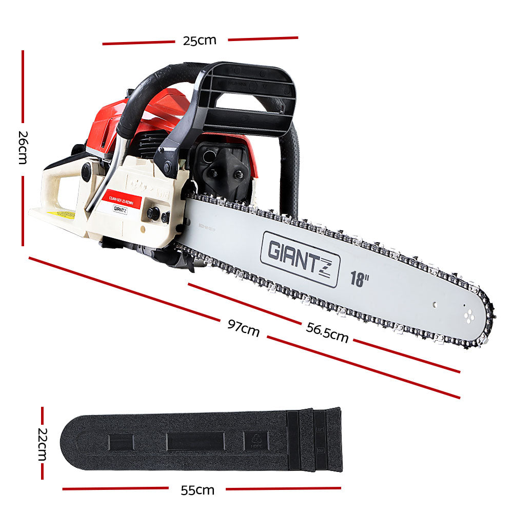 Giantz 45CC Commercial Petrol Chainsaw 18 Inch Bar