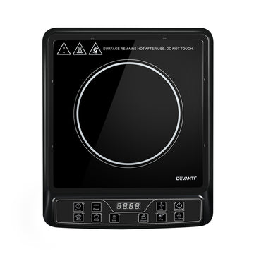 Devanti 30cm Portable Induction Cooktop Single Burner Black