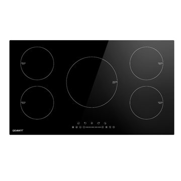 Devanti 90cm Induction Cooktop 5 Zone Electric
