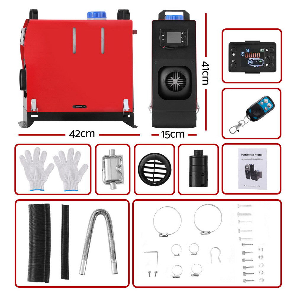 Giantz Portable Diesel Air Heater 5KW 12V for RV Caravan Truck
