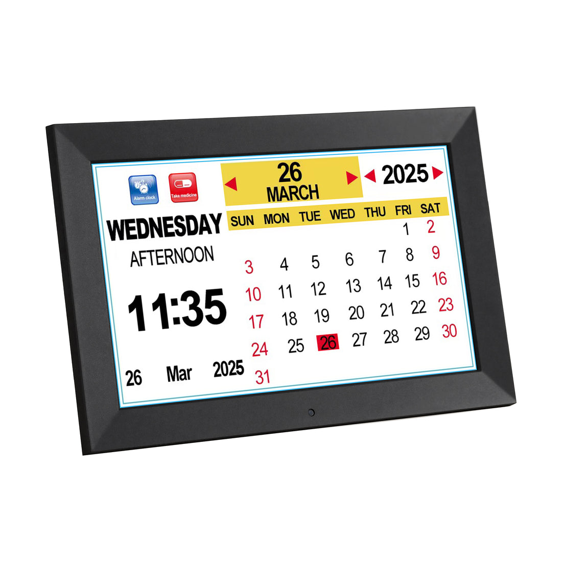 Artiss 10in Digital Day Date Clock Large LCD Display Black