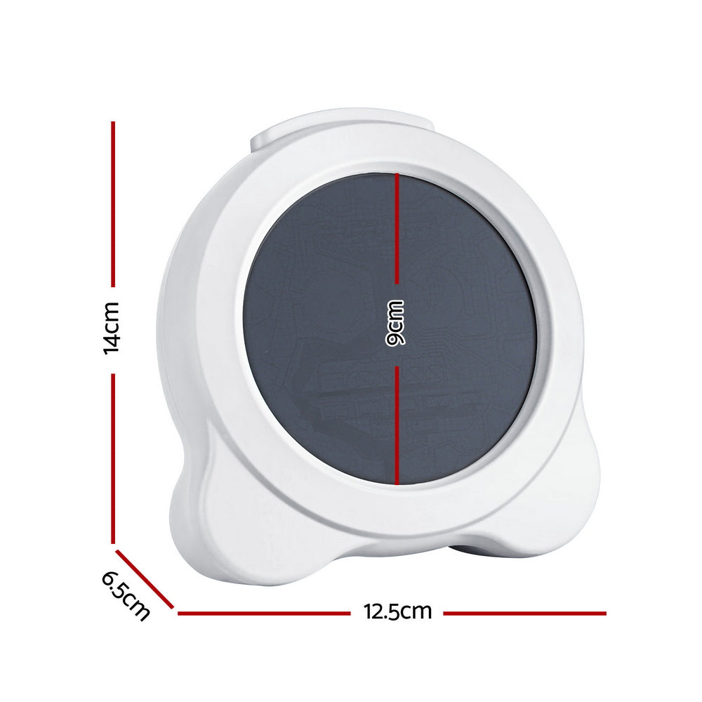 Artiss Digital Day Clock Calendar Alarm White 3.8 inch
