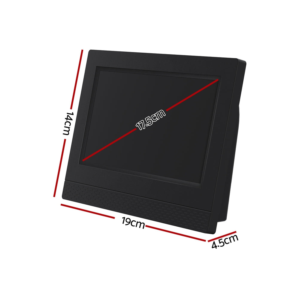 Artiss Digital Day Clock with Auto Dimming LCD 7 inch Black