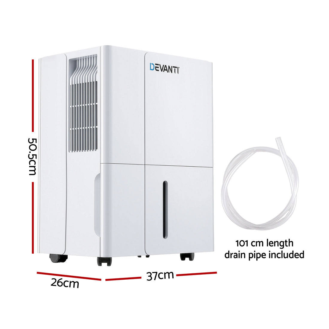 Devanti Dehumidifier 30L/Day for Mould and Damp Control 4.7L White