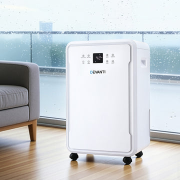Devanti 50L/Day Dehumidifier with Laundry Mode 8.5L Tank White