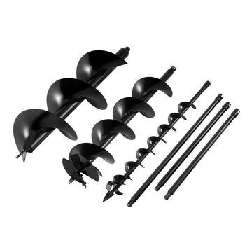 Giantz Auger Bit Set 100 200 300mm Carbon Steel