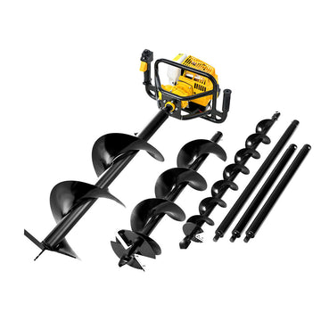 Giantz Yellow 65cc Petrol Post Hole Digger Kit