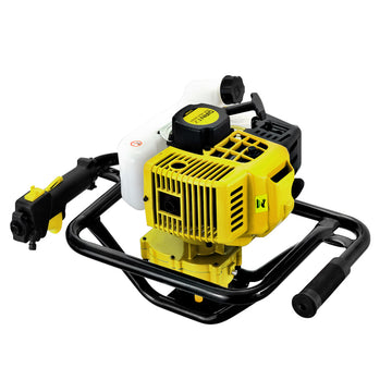 Giantz Post Hole Digger 65cc Petrol Engine Yellow