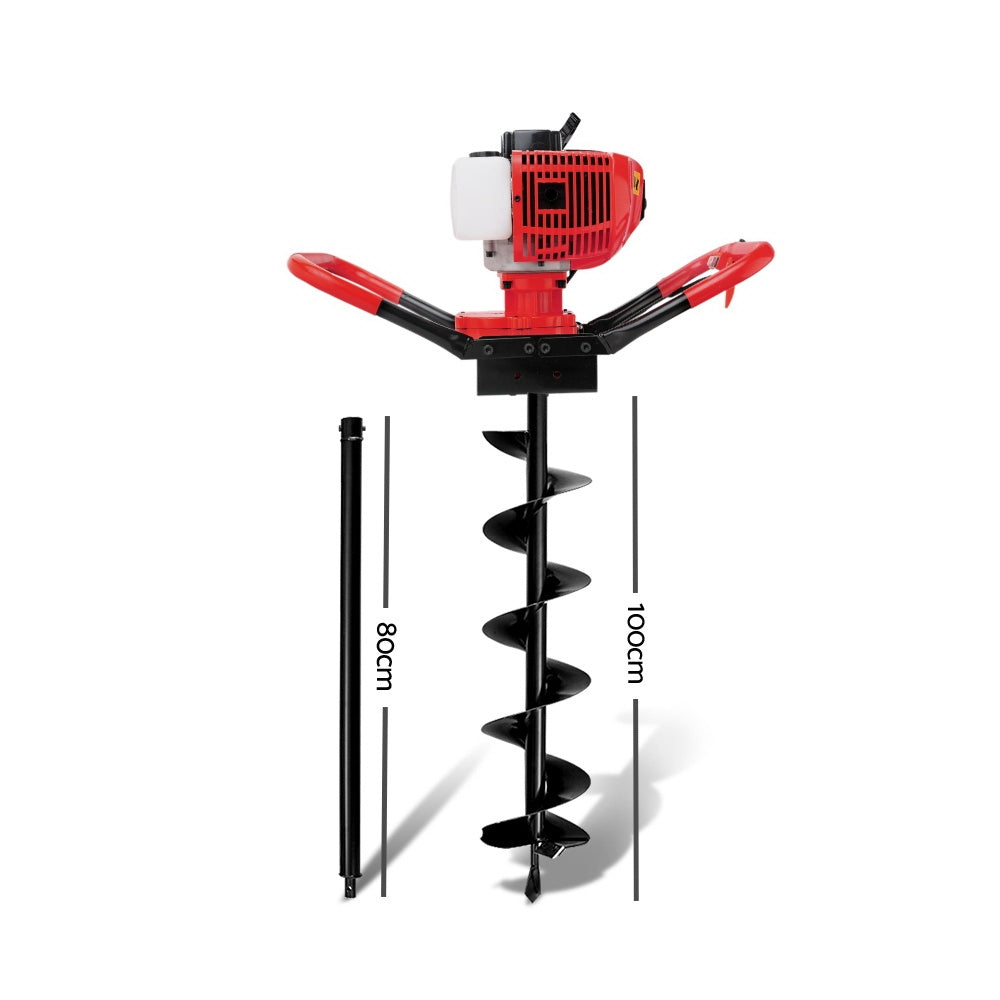 Giantz 65cc Petrol Post Hole Digger 200mm 1-2 Person