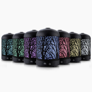 Devanti LED Ultrasonic Aroma Diffuser Black 160ml