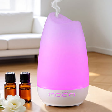 Devanti Essential Oil Aroma Diffuser with LED Night Light 300ml Light Wood