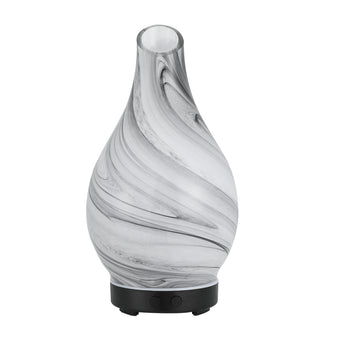 Devanti Glass Marble Aroma Diffuser with LED Light 100ml