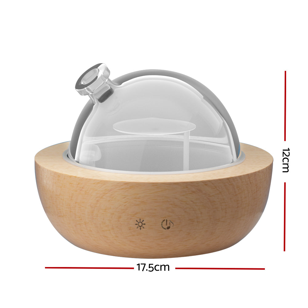 Devanti Ultrasonic Aroma Diffuser Glass Dome 200ml