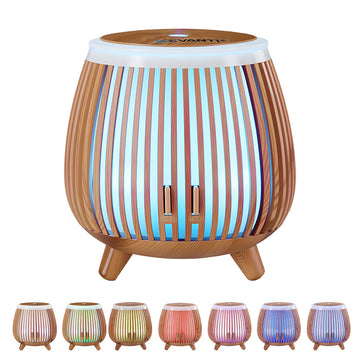 Devanti Ultrasonic Aroma Diffuser 4-in-1 LED Night Light 140ml Deep Wood