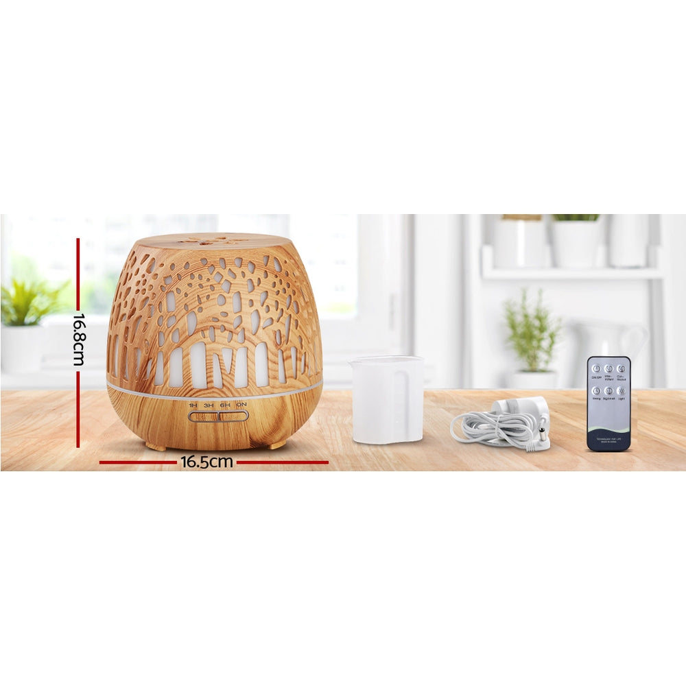 Devanti Enchanted Forest Aroma Diffuser Humidifier with LED Light 400ml