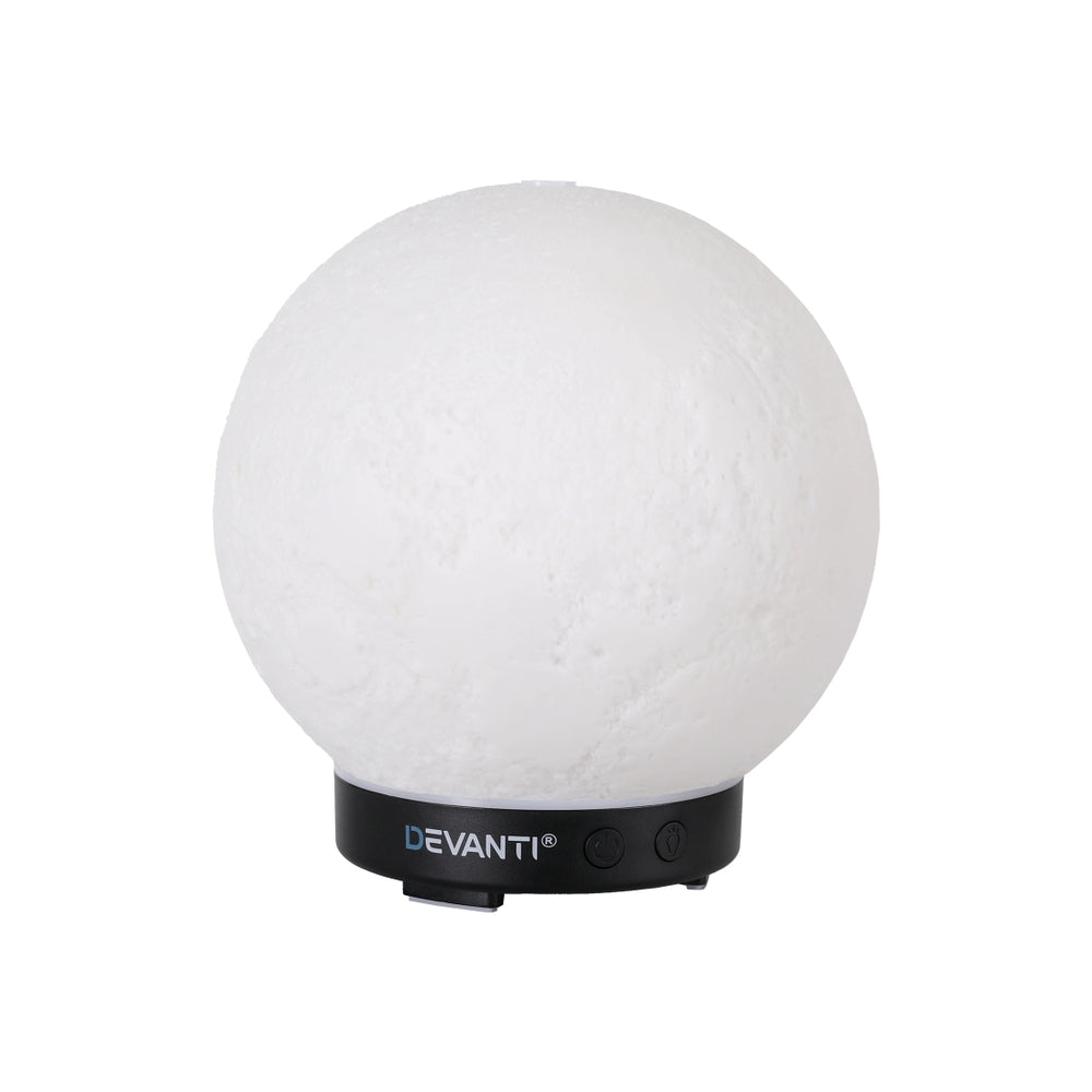 Devanti Moon Lamp Aroma Diffuser with LED Night Light 200ml