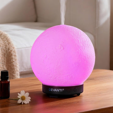 Devanti Moon Lamp Aroma Diffuser with LED Night Light 200ml