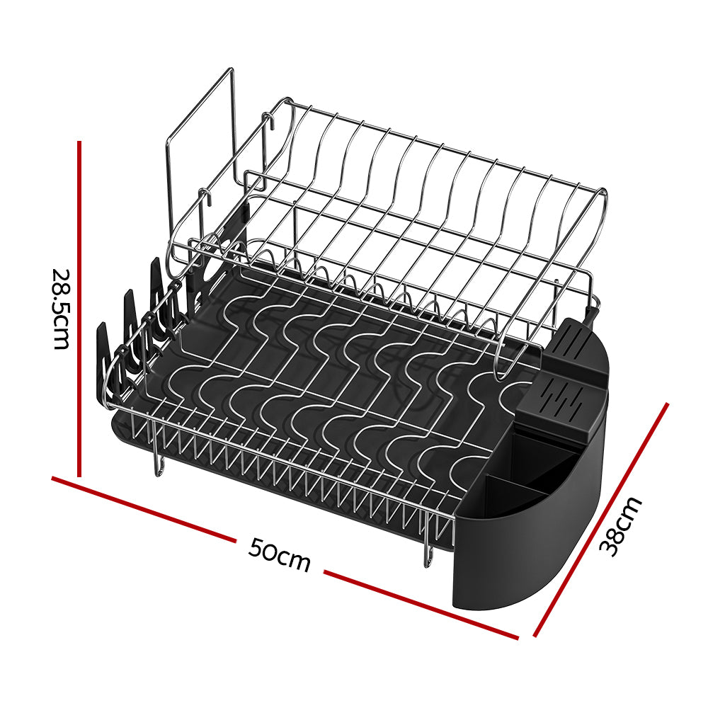 Cefito 2-Tier Dish Drying Rack Stainless Steel