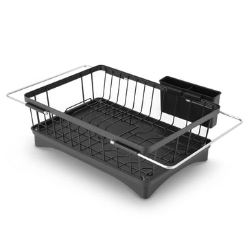 Cefito Dish Drying Rack Kitchen Sink Organiser Auto Drainage 360 Swivel Spout