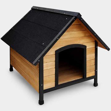 i.Pet Extra Large Dog Kennel House Fir Wood 100cm