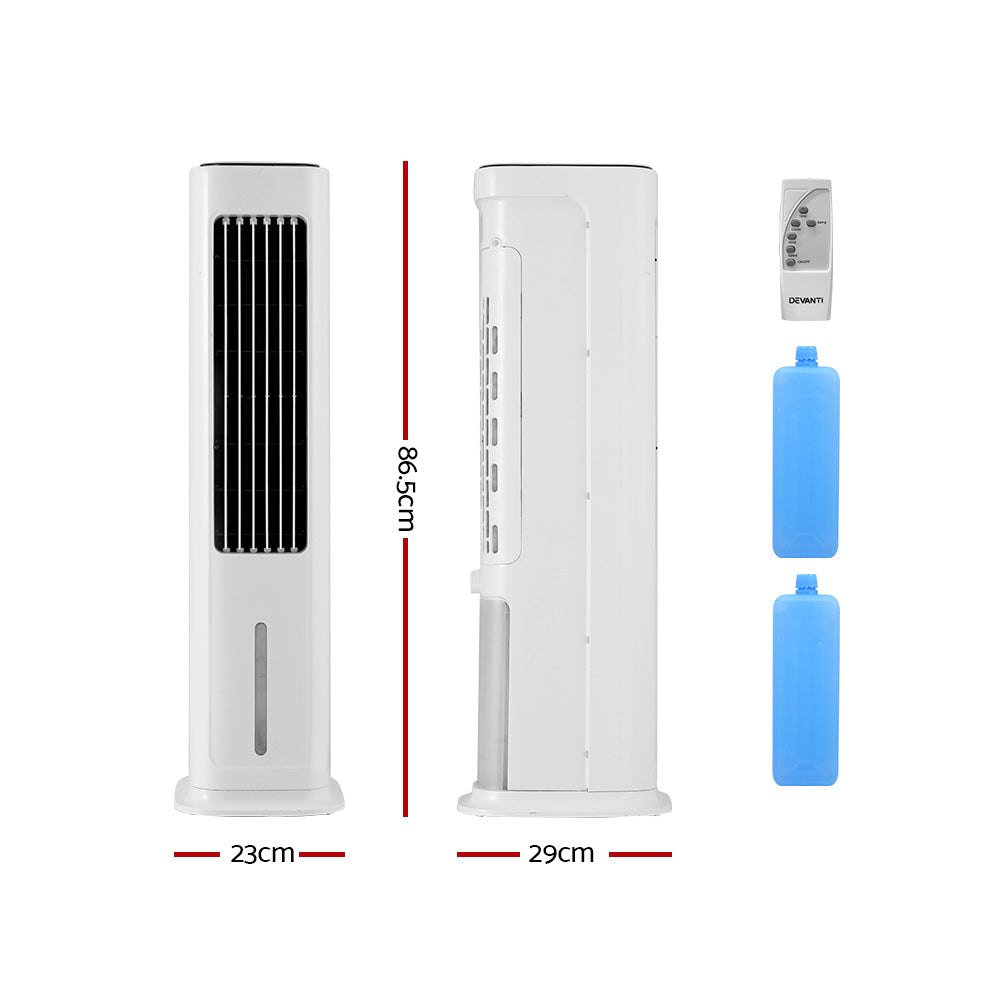 Devanti Tower Evaporative Air Cooler 6L with Remote