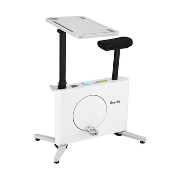 Everfit Desk Bike Under-Desk Workstation White 8-Level Magnetic