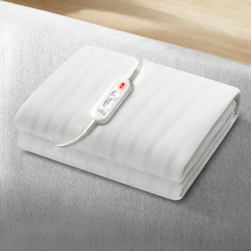 Giselle Electric Blanket Sherpa Fleece Fitted King Single