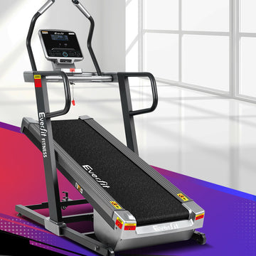 Everfit Incline Trainer Treadmill 0-40% Auto Incline 4hp Motor Black