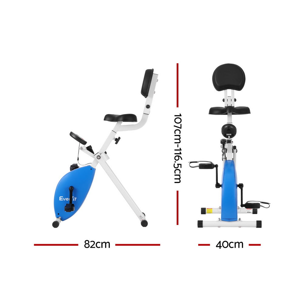Everfit Under Desk Bike Magnetic Folding X-Bike 100kg