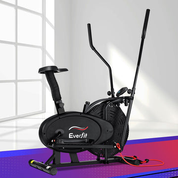 Everfit 4 in 1 Elliptical Cross Trainer Bike Home Gym Black