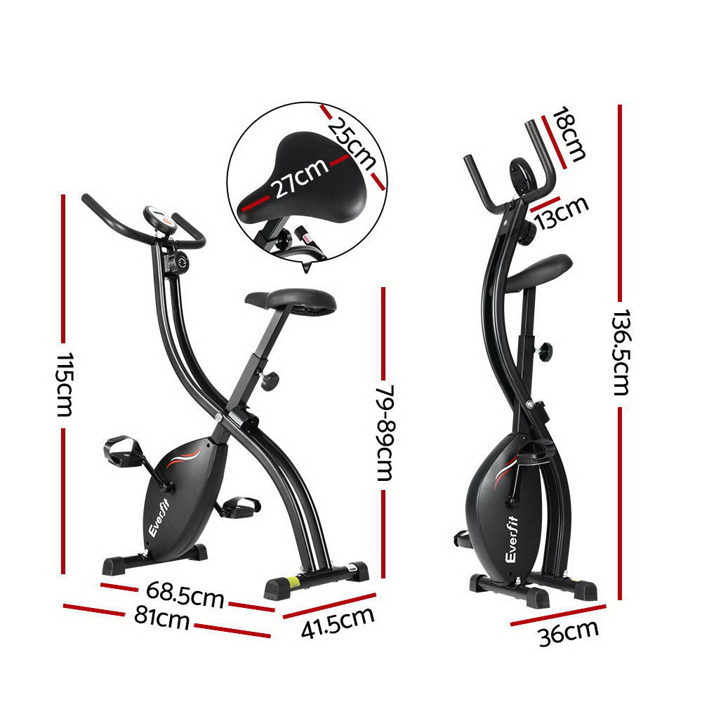 Everfit Folding Exercise Bike Magnetic X-Bike Indoor Cardio