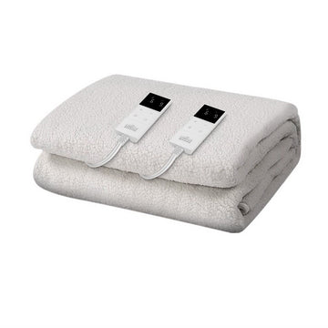 Giselle Bedding Electric Blanket Fleecy Warmth Queen Size