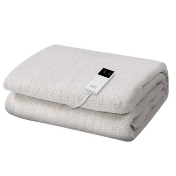 Giselle Bedding Fleecy Electric Blanket with LED Controller Single