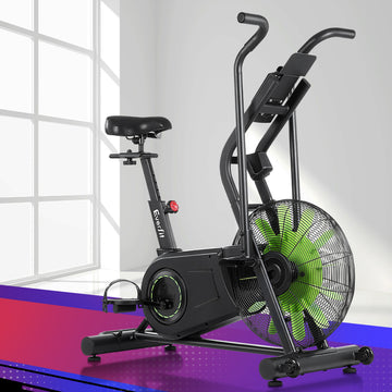 Everfit Dual Action Air Bike Full-Body Cardio Trainer 120kg Capacity