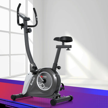 Everfit Magnetic Upright Exercise Bike Home Gym Cardio 120kg