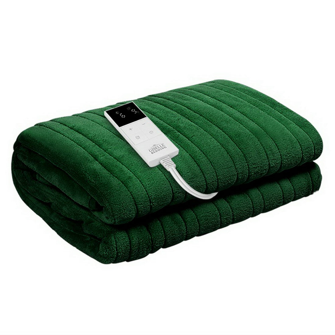 Giselle Bedding Electric Heated Throw Rug Coral Fleece Snuggle Green