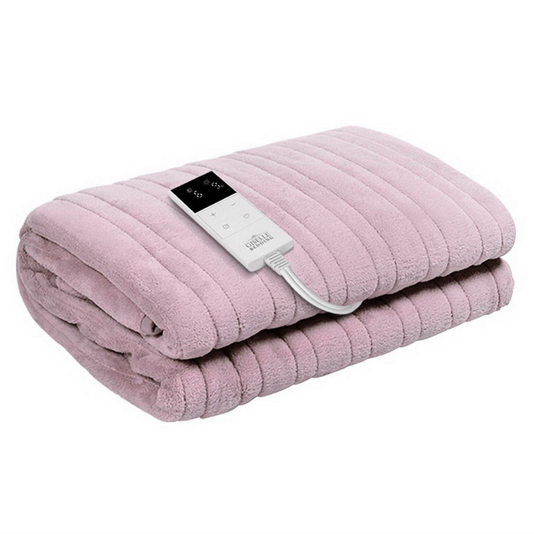 Giselle Bedding Electric Throw Rug Warming Blanket Coral Fleece Pink
