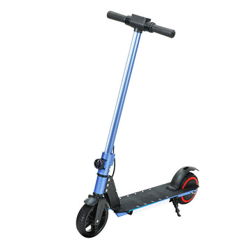 Electric Scooter 130W 16KM/H LED Light Folding Blue