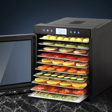 Devanti Food Dehydrator 10 Tray Stainless Steel