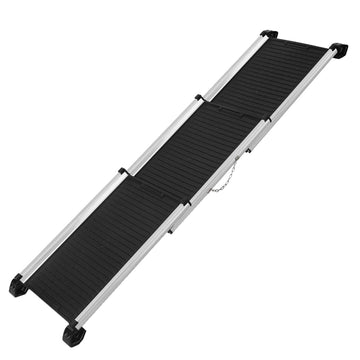 i.Pet Extendable Pet Ramp Telescopic for Car SUV Black